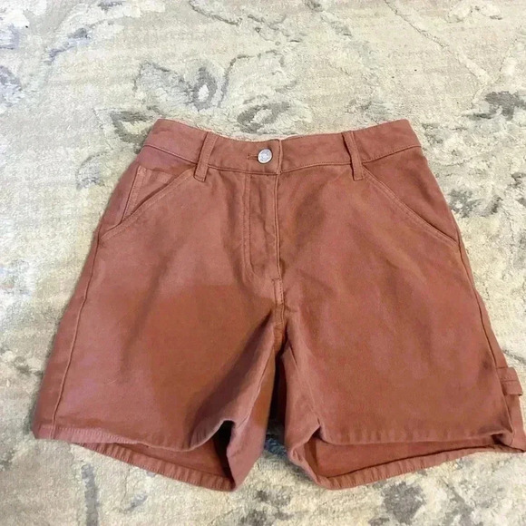 Wilfred free Aritzia rust high waisted shorts - Picture 1 of 4